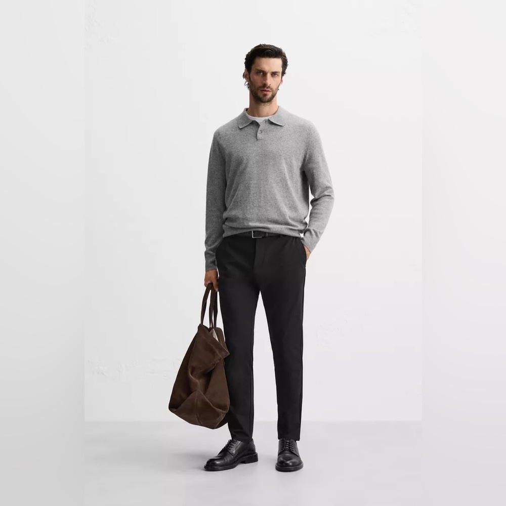 Zara Black Chinos for Men